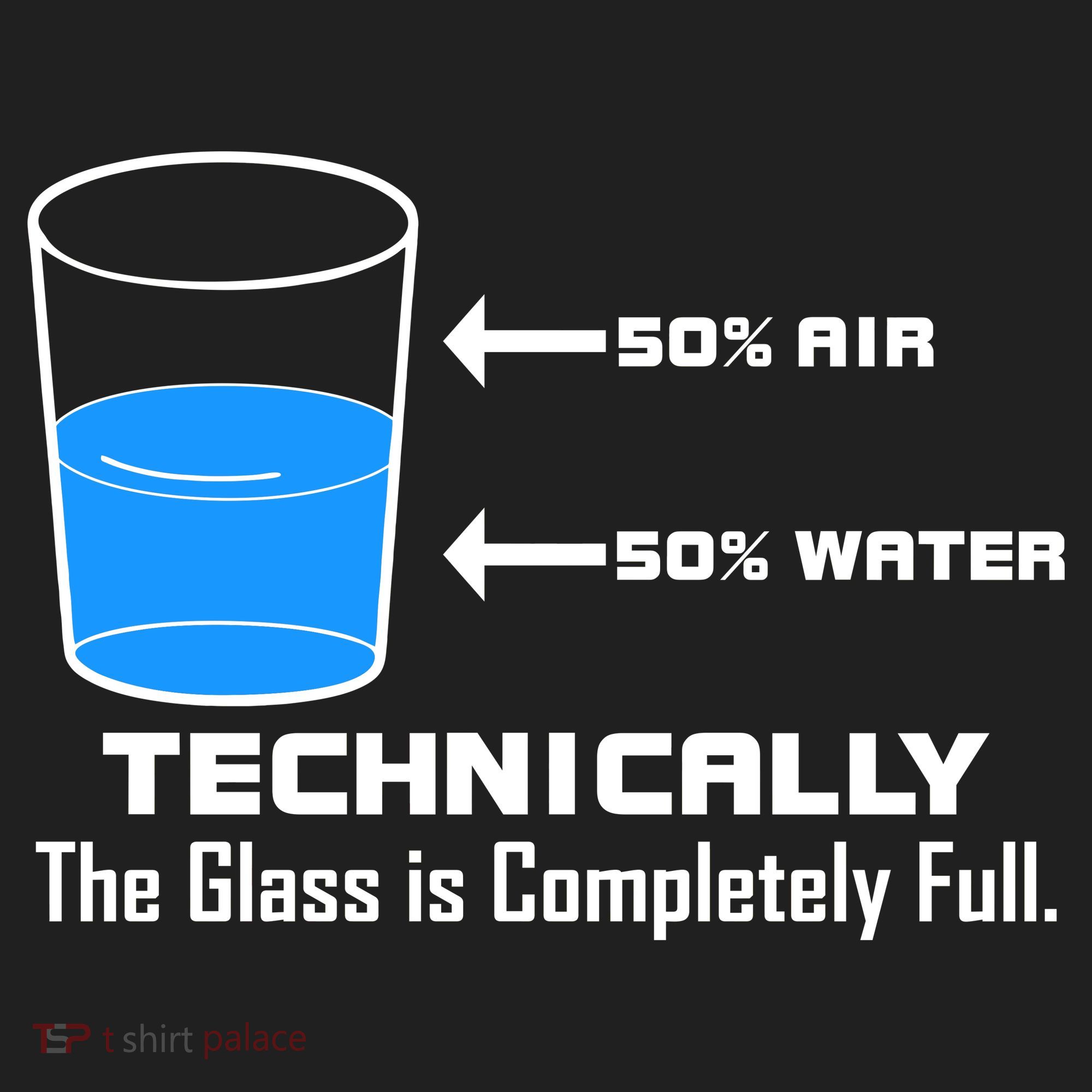 Technically The Glass is Completely Full Funny Science Tumbler