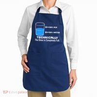 Technically The Glass is Completely Full Funny Science Apron thumb 2