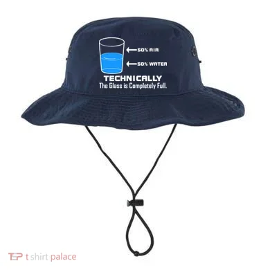 Technically The Glass is Completely Full Funny Science Bucket Hat
