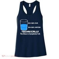 Technically The Glass is Completely Full Funny Science Women's Tank Top thumb 0