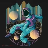 Techno Astronaut Doggie Tank thumb 4