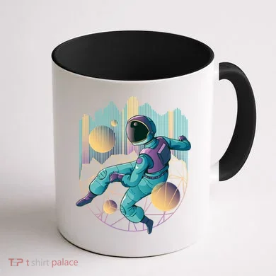Techno Astronaut Coffee Mug back