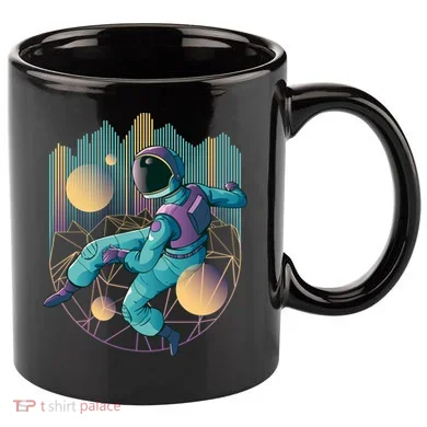 Techno Astronaut 11oz C Handle Ceramic Mug