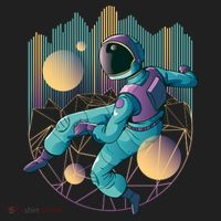 Techno Astronaut Golf Towel thumb 3
