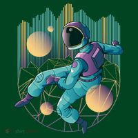Techno Astronaut Kids Hoodie thumb 2