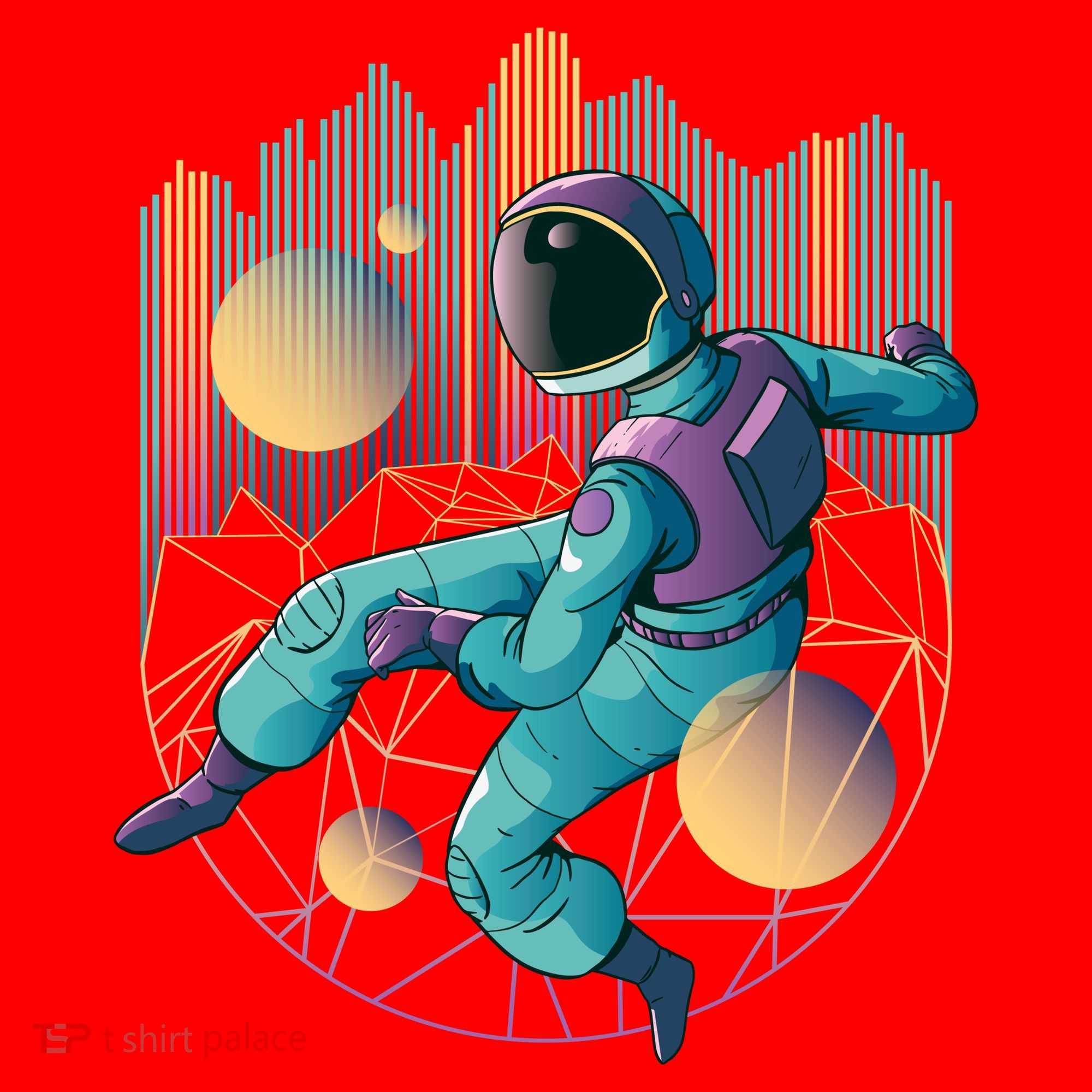 Techno Astronaut Santa Hat