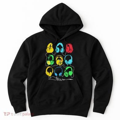 Techno Music Headphones Hoodie