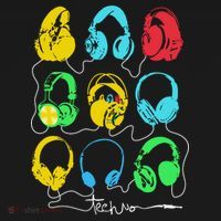Techno Music Headphones T-Shirt thumb 7