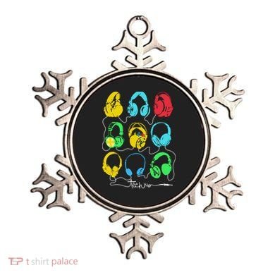 Techno Music Headphones Ornament