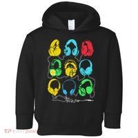 Techno Music Headphones Toddler Hoodie thumb 0