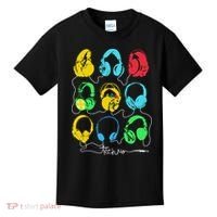 Techno Music Headphones Kids T-Shirt thumb 0
