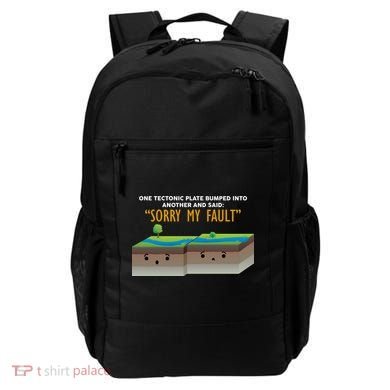 Tectonic Plate Sorry My Fault Backpack