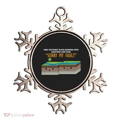 Tectonic Plate Sorry My Fault Ornament