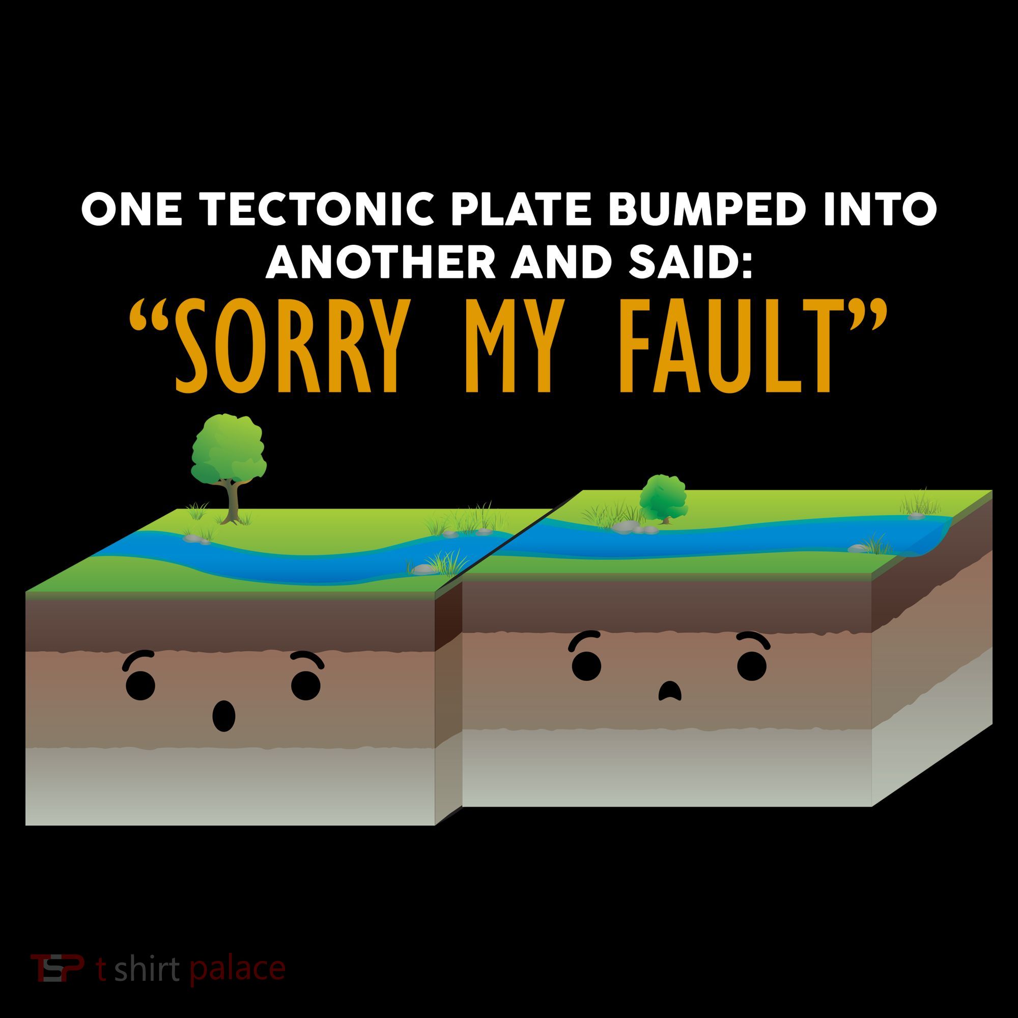Tectonic Plate Sorry My Fault Ornament