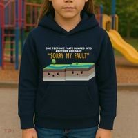 Tectonic Plate Sorry My Fault Kids Hoodie thumb 3