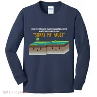 Tectonic Plate Sorry My Fault Kids Long Sleeve Shirt thumb 0