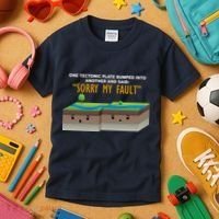 Tectonic Plate Sorry My Fault Kids T-Shirt thumb 3