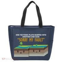 Tectonic Plate Sorry My Fault Tote Bag thumb 0