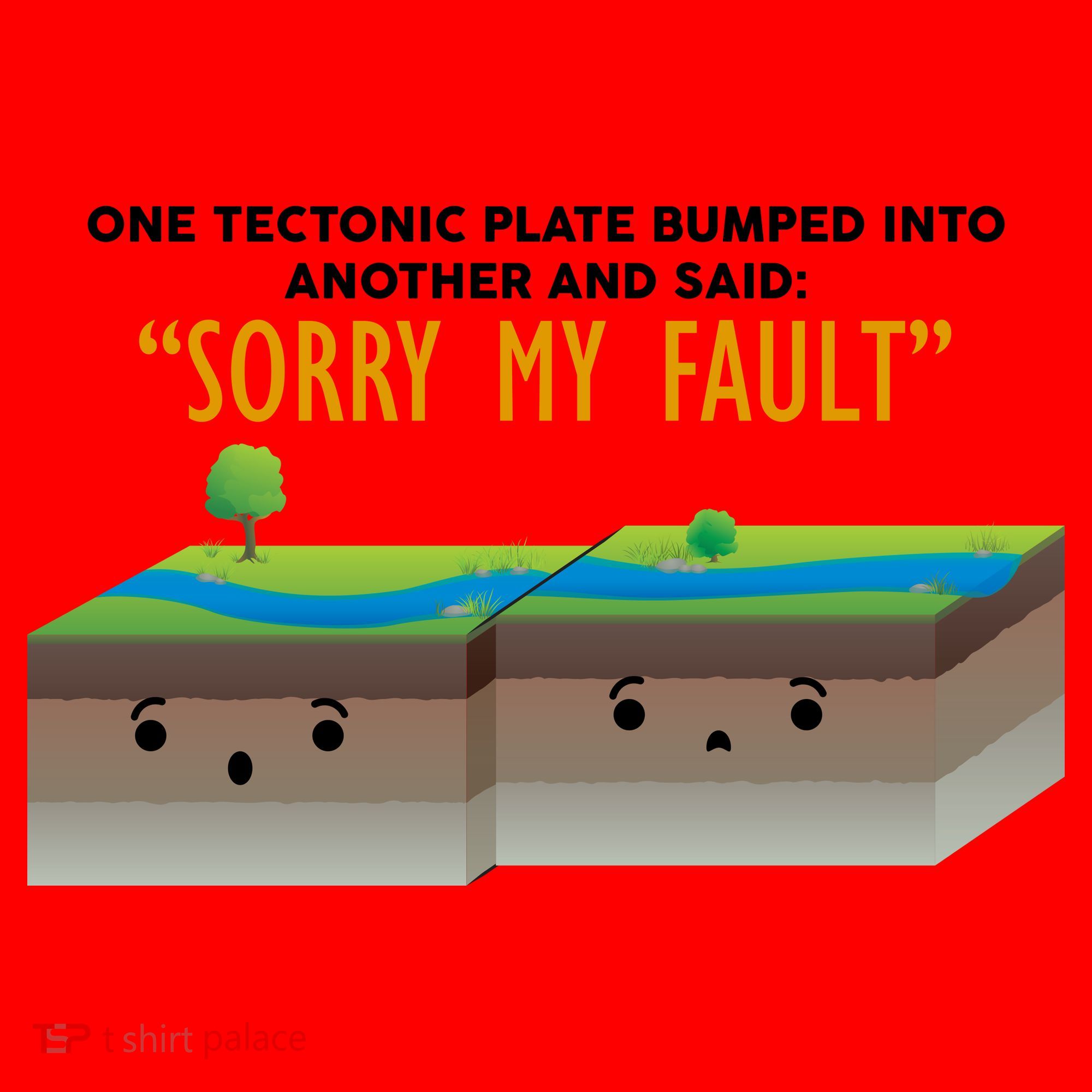 Tectonic Plate Sorry My Fault Santa Hat