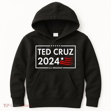Ted Cruz 2024 For President Logo Kids Hoodie