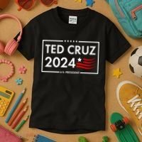 Ted Cruz 2024 For President Logo Kids T-Shirt thumb 3