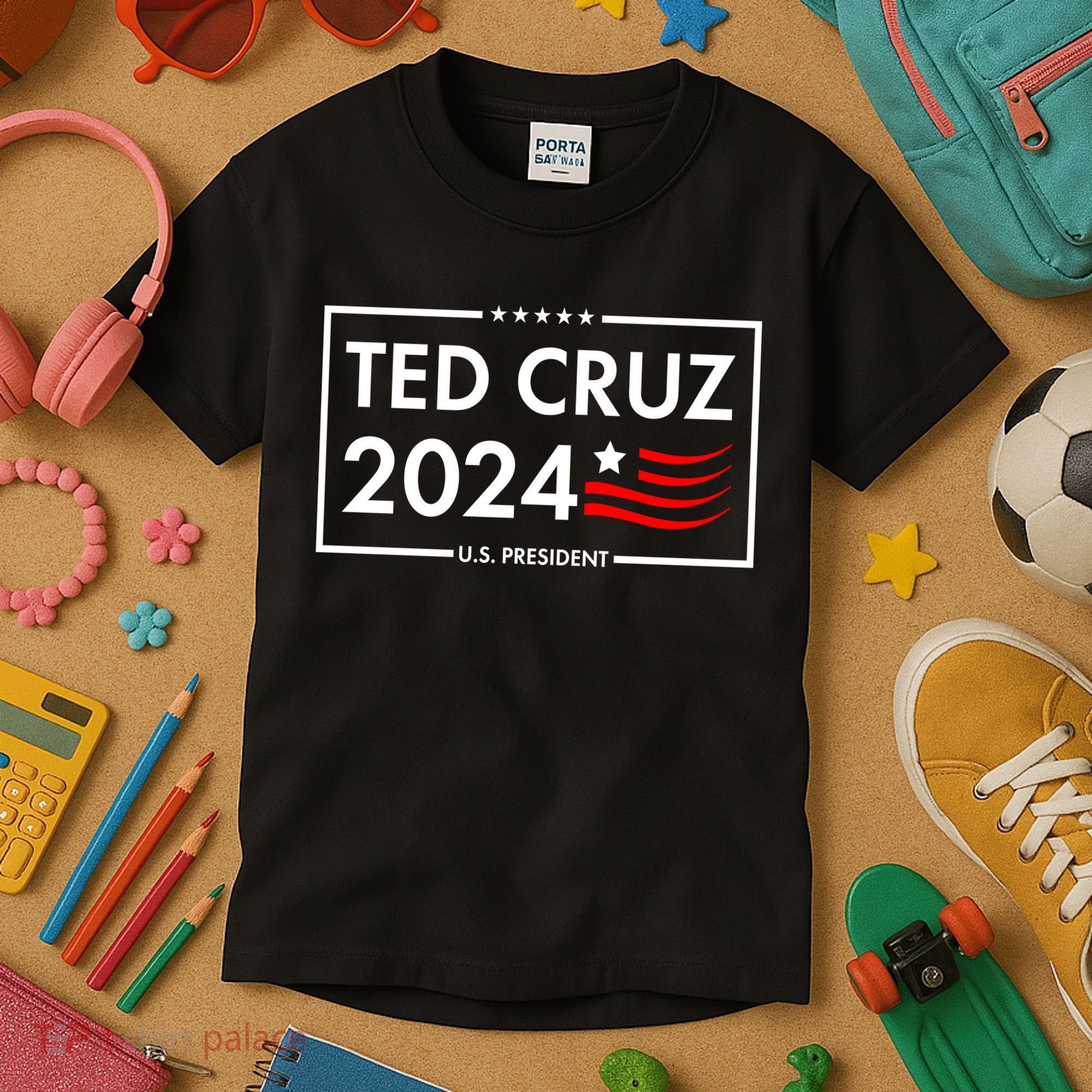 Ted Cruz 2024 For President Logo Kids T-Shirt