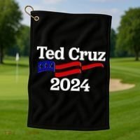 Ted Cruz For President 2024 Election Flag Golf Towel thumb 1