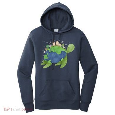 Turtle Earth Day Women's Hoodie