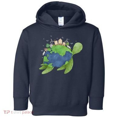 Turtle Earth Day Toddler Hoodie