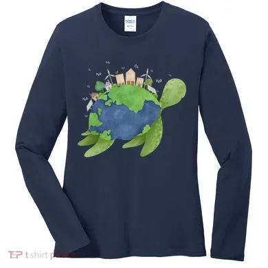 Turtle Earth Day Women's Long Sleeve Shirt