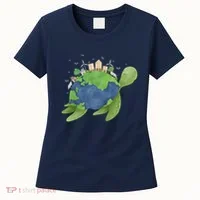Turtle Earth Day Women's T-Shirt thumb 0