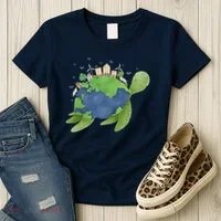 Turtle Earth Day Women's T-Shirt thumb 3