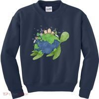 Turtle Earth Day Kids Sweatshirt thumb 0
