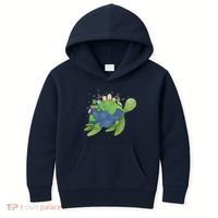 Turtle Earth Day Kids Hoodie thumb 0