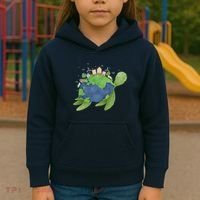 Turtle Earth Day Kids Hoodie thumb 3