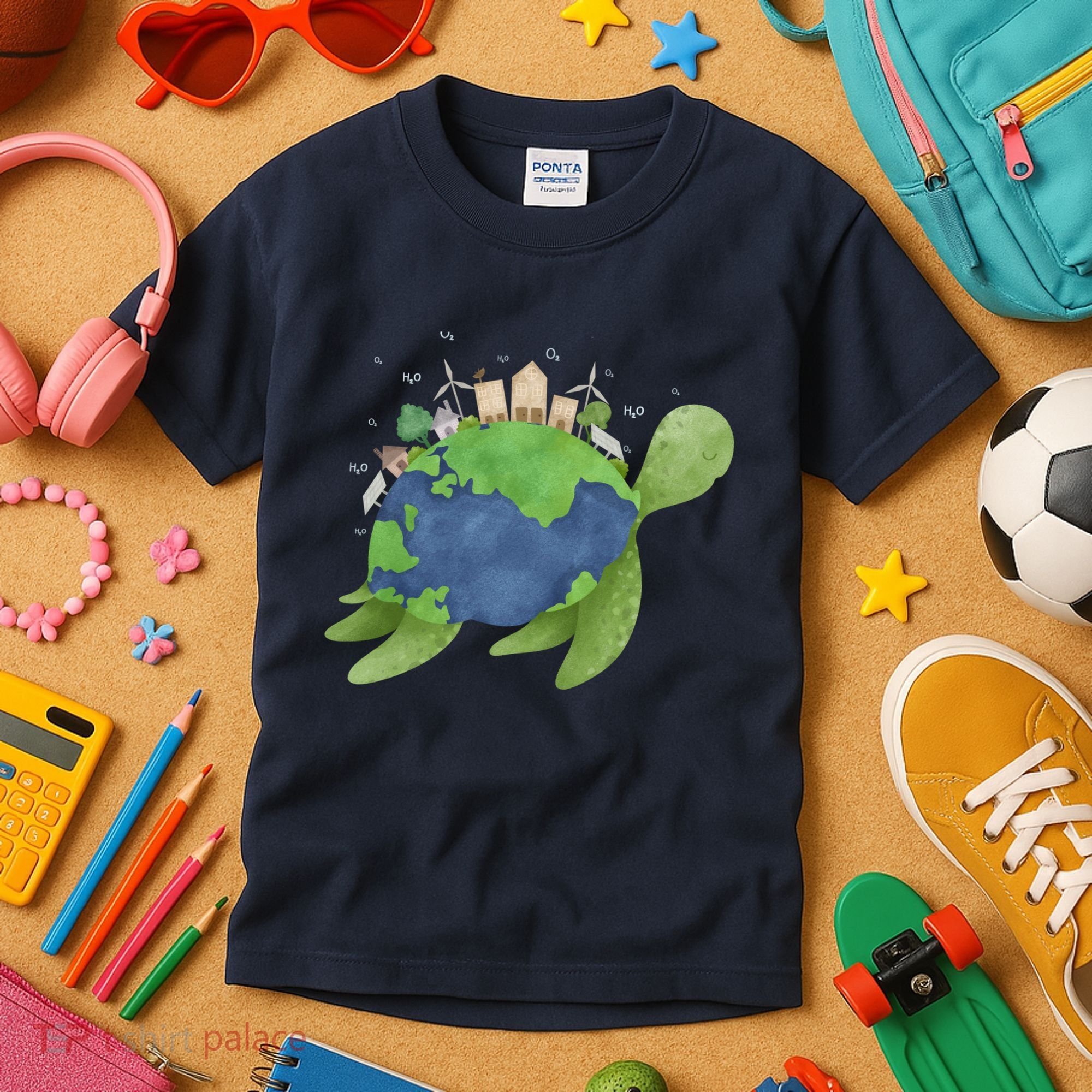 Turtle Earth Day Kids T-Shirt
