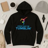 Tumbling Every Day Gymnastics For Gymnast Hoodie thumb 3