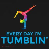 Tumbling Every Day Gymnastics For Gymnast Mousepad thumb 1