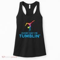 Tumbling Every Day Gymnastics For Gymnast Women's Tank Top thumb 0