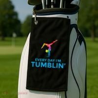 Tumbling Every Day Gymnastics For Gymnast Golf Towel thumb 2