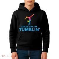 Tumbling Every Day Gymnastics For Gymnast Kids Hoodie thumb 4