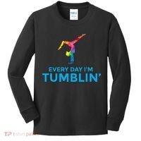 Tumbling Every Day Gymnastics For Gymnast Kids Long Sleeve Shirt thumb 0