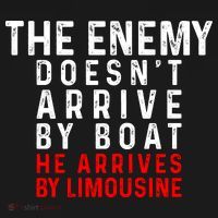 The Enemy Doesn't Arrive By Boat He Arrives By Limousine Backpack thumb 2