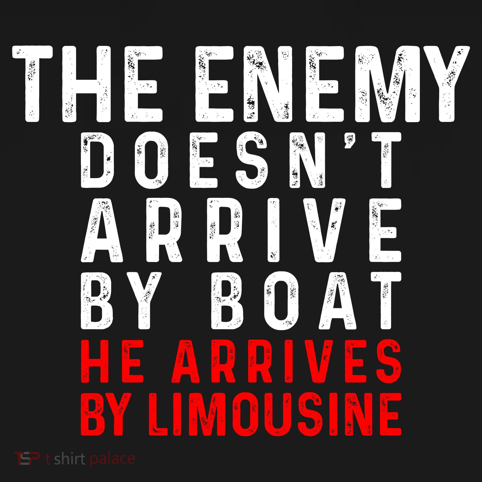 The Enemy Doesn't Arrive By Boat He Arrives By Limousine Ornament