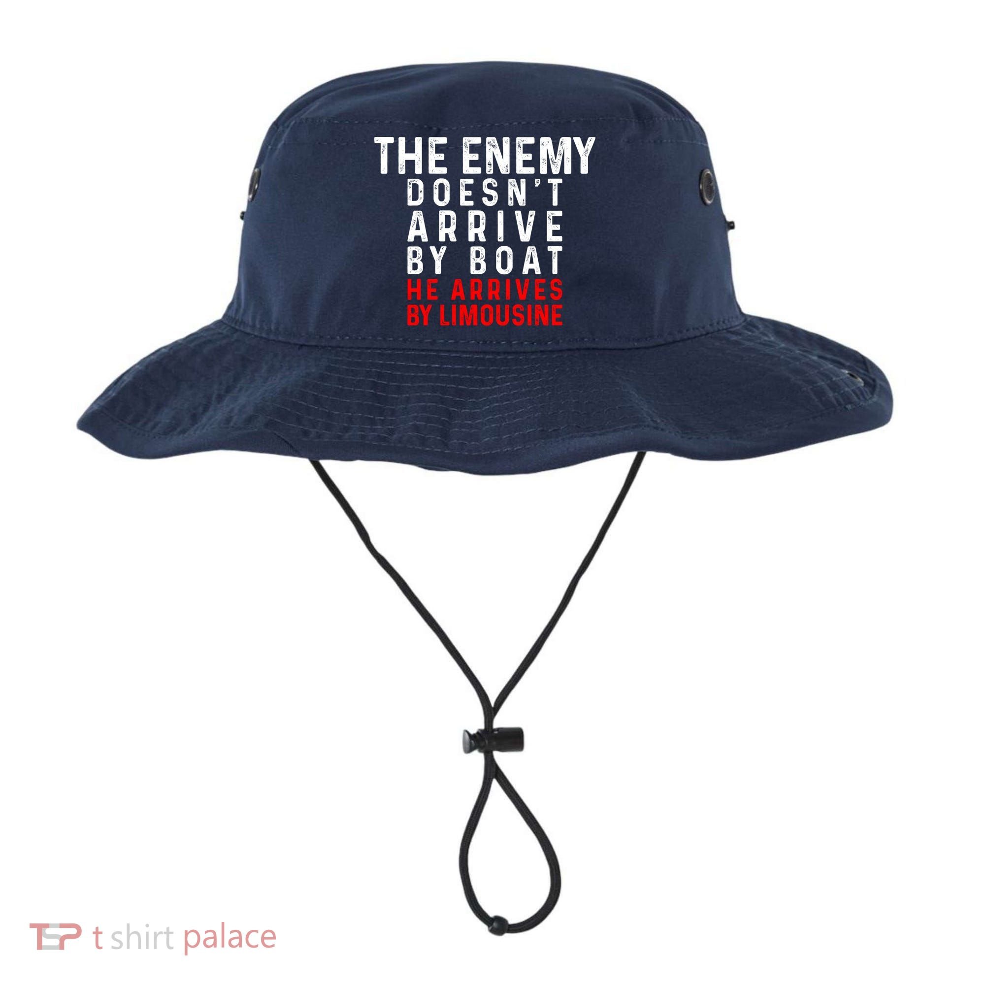 The Enemy Doesn't Arrive By Boat He Arrives By Limousine Bucket Hat