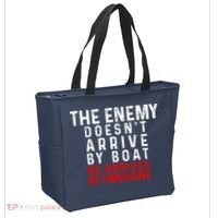 The Enemy Doesn't Arrive By Boat He Arrives By Limousine Tote Bag thumb 2