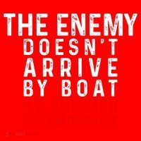 The Enemy Doesn't Arrive By Boat He Arrives By Limousine Santa Hat thumb 1