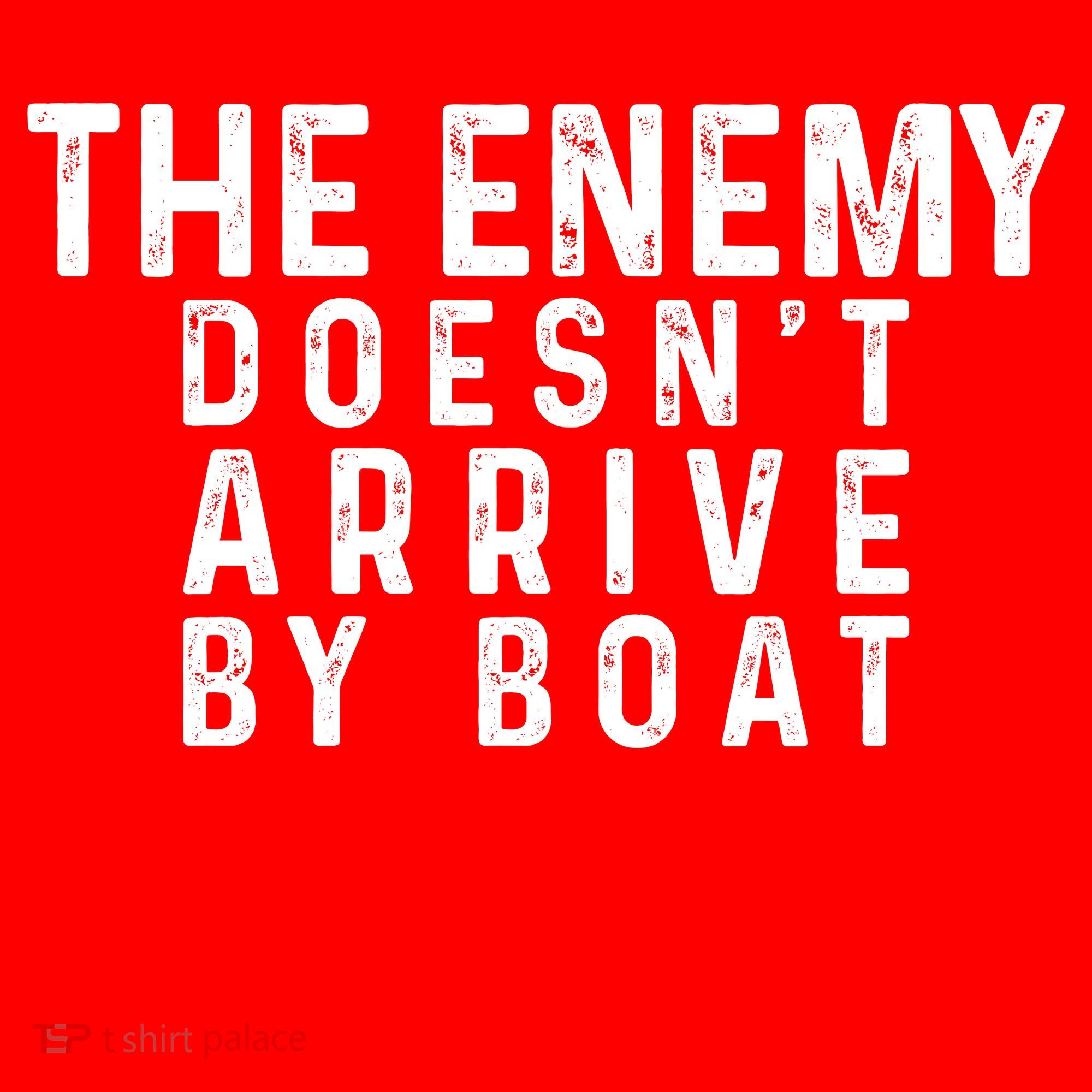 The Enemy Doesn't Arrive By Boat He Arrives By Limousine Santa Hat