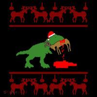 Trex Eating Deer Hunter Ugly Christmas Coffee Mug thumb 5