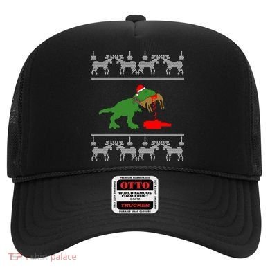 Trex Eating Deer Hunter Ugly Christmas Hat